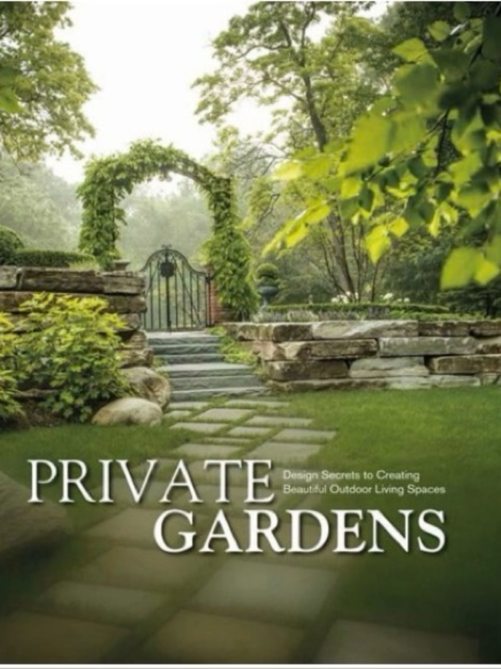 Private Gardens Hardcover Coffee Table Book - Green